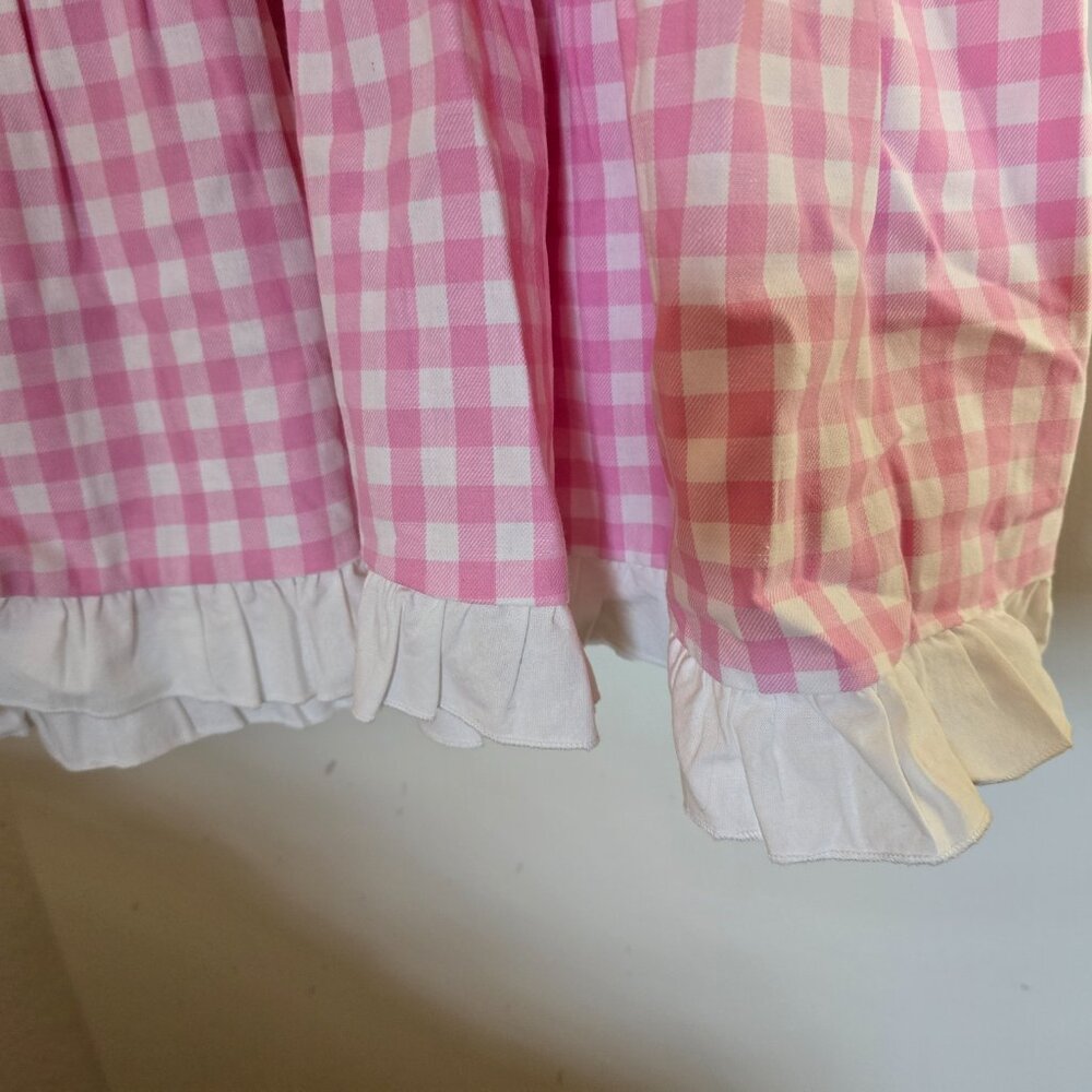 Dangerfield Curve Picnic Party Ruffle Dress Size 22 Pink Gingham Plus Size Cute - Picture 13 of 16